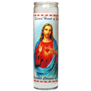 DAKAR VELADORA SAGRADO CORAZON SACRED HEART WHITE