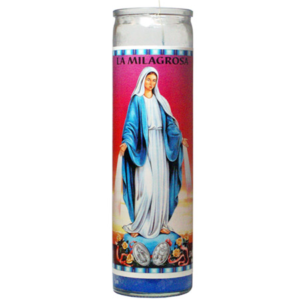 DAKAR VELADORA MARIA LA MILAGROSA MARY THE MIRACULOUS BLUE