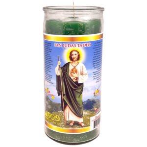 DAKAR VELADORA SCENTED 14 DAYS CANDLE S. JUDAS TADEO GREEN 1/6