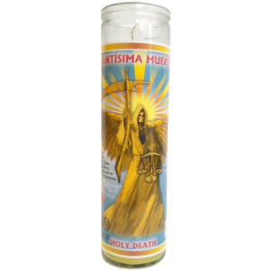 DAKAR VELADORA SCENTED SANTISIMA MUERTE YELLOW